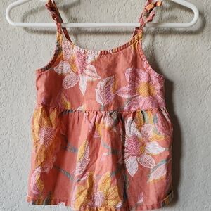 OshKosh B'gosh Coral Floral Toddler Tank